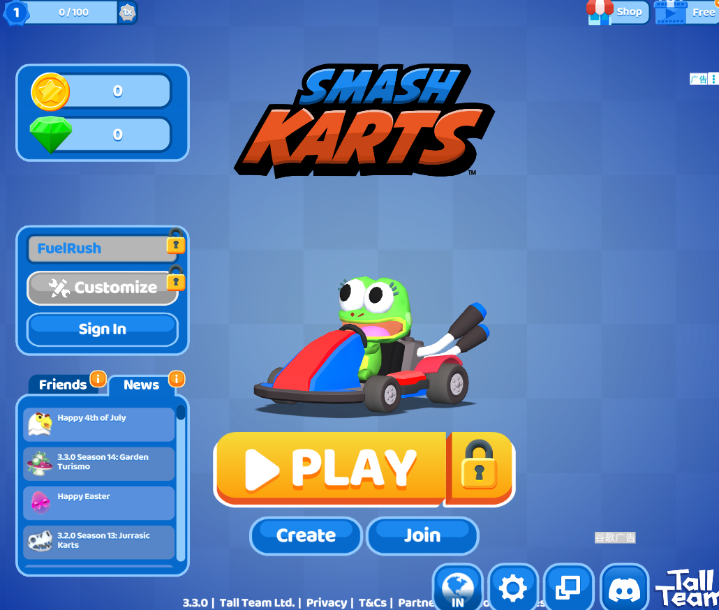 Smash Karts Game Screenshot